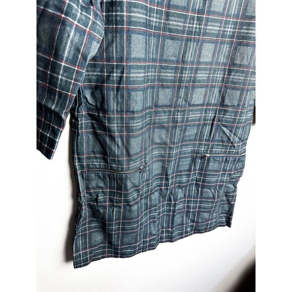 MNG Collection Plaid Dress Zipper Pocket Detail Womens shift Dress XXS Gray - Picture 3 of 5